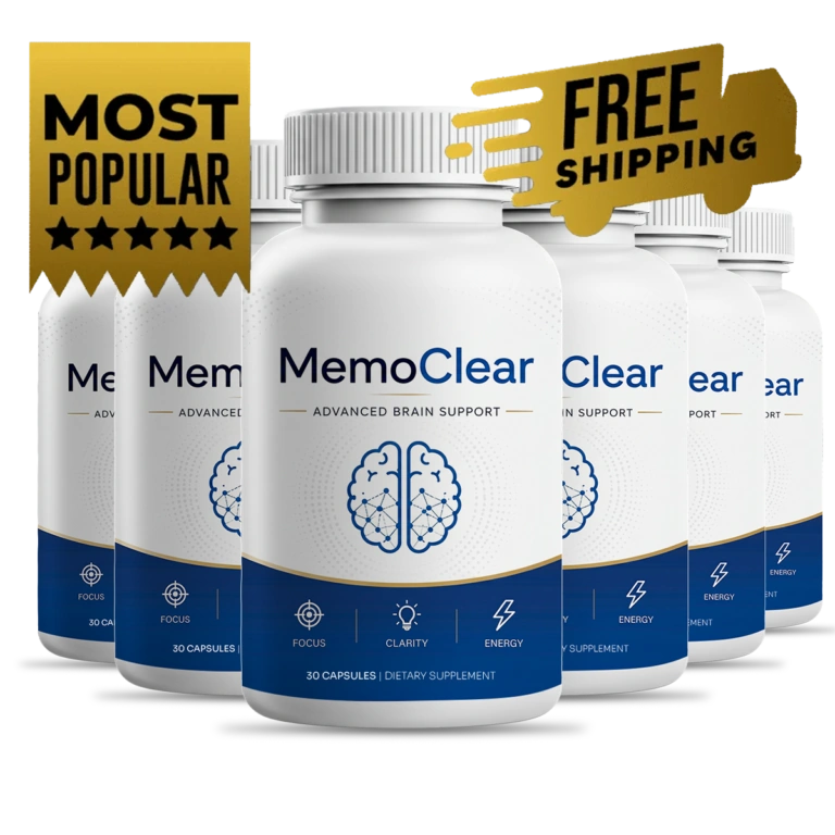 MemoClear 6-bottle pack — 180-day supply, biggest discount, free US shipping